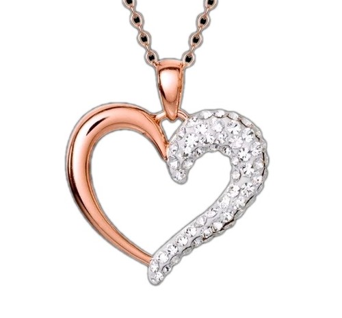 Collana ciondolo cuore - 18",