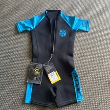 (TG. 5/6 Anni) Cressi Little Shark, Muta Shorty in Premium Neoprene 2 mm Unisex-