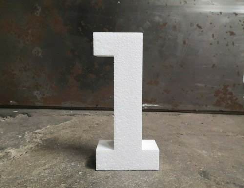 Numero polistirolo 13x3 cm - di,