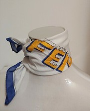 FOULARD pochette cotton  vintage '70s FENDI made in Italy NEW! rare