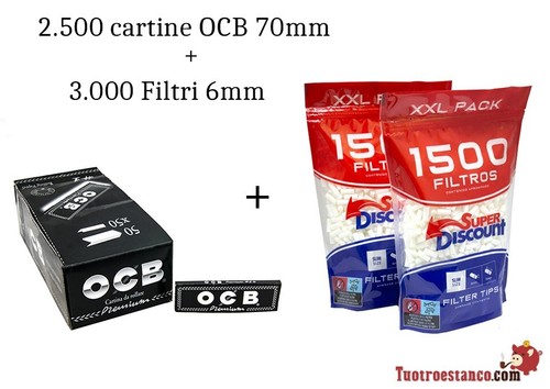 500 cartine ocb premium - 2.500,