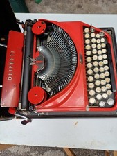 OLIVETTI MP1 ICO MACCHINA DA SCRIVERE VINTAGE EPOCA 1935 ROSSA