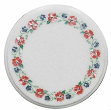 Tavolo rotondo in marmo 12"