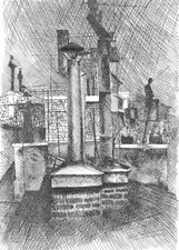 PORZANO Giacomo, Senza titolo. Acquaforte 1966