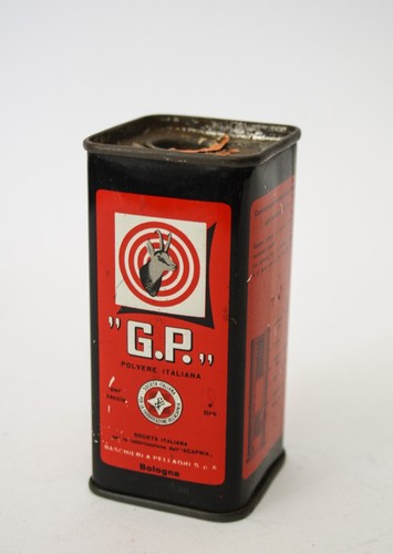 Scatola latta polvere - latta, g.p.