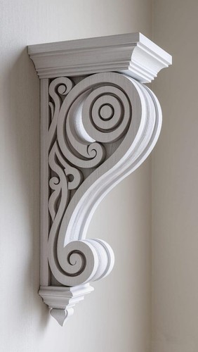 Corbel legno design vintage - corbel,