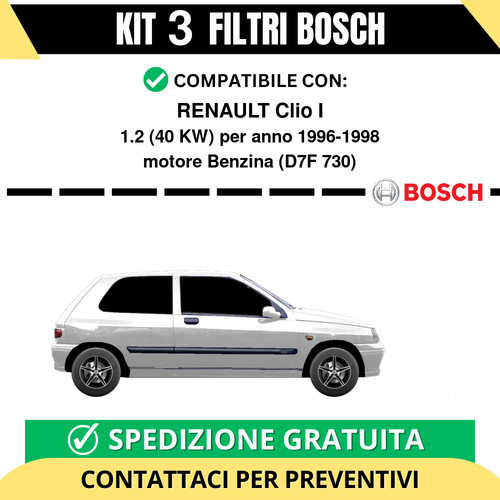 Kit bosch filtri tagliando - kit,