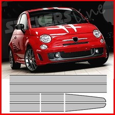 Fasce adesive Compatibili Style TRIBUTO FERRARI 695 adesivi Fiat 500 strisce