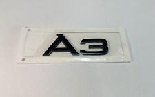 FREGIO STEMMA LOGO ADESIVO NERO LUCIDO  AUDI A3 Sportback Cabrio Sedan