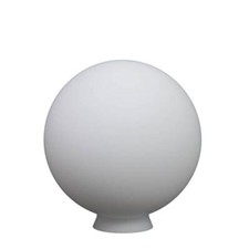 Paralume palla 4531 per lampadario vetro bianco satinato - d.15cm,maniglia 5,8cm