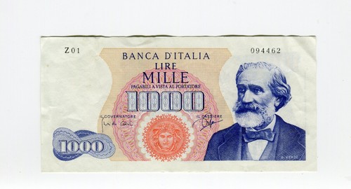 Banconote 1000 lire verdi - banconote,