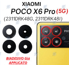 VETRO FOTOCAMERA POSTERIORE VETRINO CAMERA x XIAOMI POCO X6 PRO (5G) + BIADESIVO