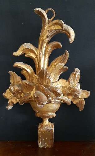 Scultura palmetta altare - da,