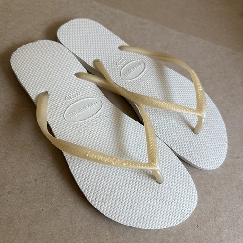 Havaianas slim white pearlized - white,