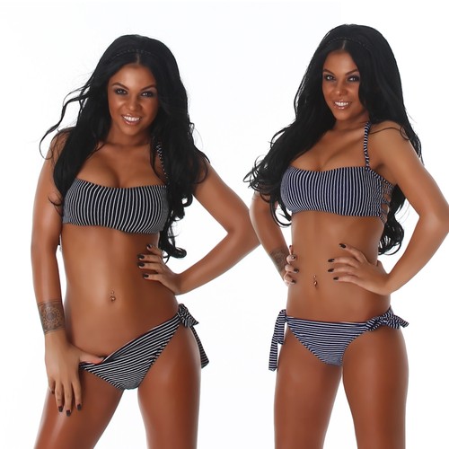 Bikini fascia donna righe - bikini,