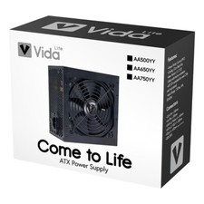 Alimentatore VIDA nero 500W/650W/750W computer desktop PC ATX 120mm ventola