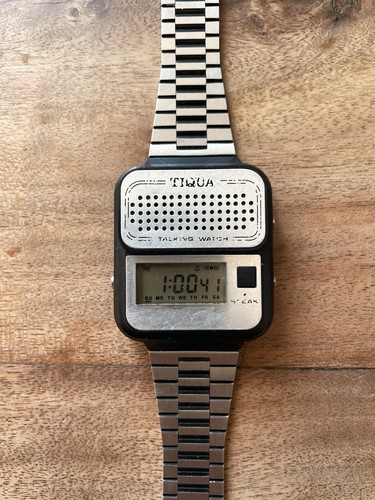 Vintage raro orologio tiqua - e,