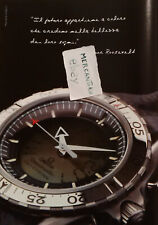 Orologio Omega Speedmaster X-33 1999 pubblicità adv clipping con Roosevelt