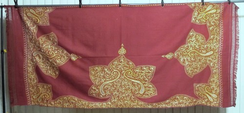 Scialle paisley vintage rosso
