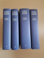 Storia d'Italia Einaudi vol. 1,2,3,4 Dalla caduta dell'Impero Romano al XVIII se