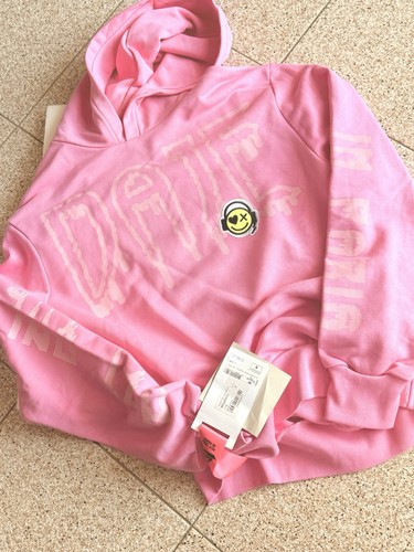 Felpa rosa con - felpa, cappuccio