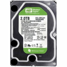 WD GREEN HARD DISK HDD 2TB 2000GB 3,5" SATA INTERNO COMPUTER FISSO DESKTOP PC