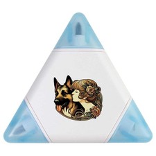 'Ragazza con cane da pastore