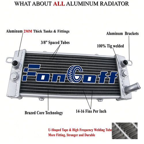 Aluminum moto radiateur pour - radiateur,