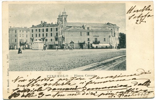 1900 pinerolo piazza cavour - 1900,