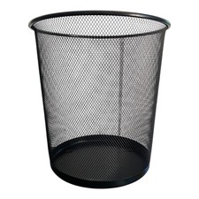 Cestino gettacarta bianco in metallo Bidone della spazzatura Secchio per rifiuti