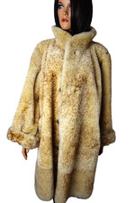 Splendido cappotto reversibile ANKERSHOFFEN cappotto di pelliccia di agnello taglia 48 50 cappotto di pelliccia swinger