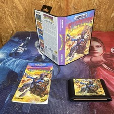 Sunset Riders (Sega Genesis) completo con manuale, testato, Konami Arcade ottimo gioco