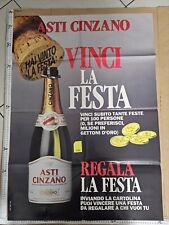 Manifesto Asti Cinzano Pubblicità Spumante Anni 90