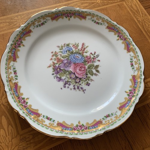 Limoges floral plate - t.,
