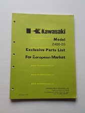 Kawasaki Z 400 D3 1975 VARIANTI per Europa catalogo ricambi originale