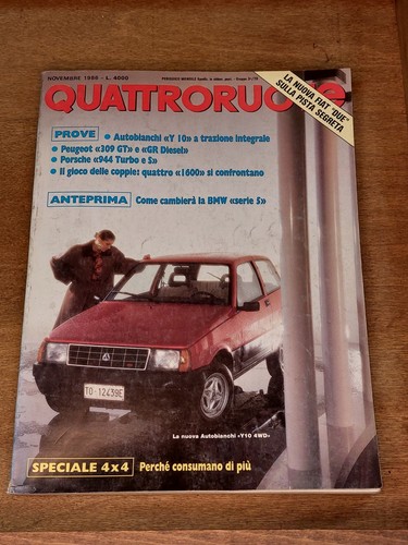 Quattroruote novembre 1986 - quattroruote,