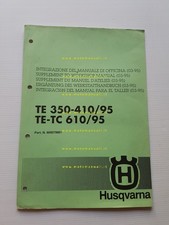 Husqvarna TE 350-410 1995 TE-TC 610 1995 INTEGRAZIONE Manuale Officina originale