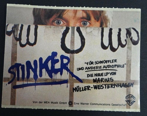 Werbe aufkleber stinker marius - werbe-aufkleber,