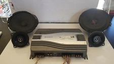 KIT IMPIANTO AMPLIFICATORE SONY XPLOD + ALTOPARLANTI D. 20cm 250W + CASSE 4 OHM