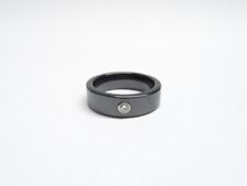 Anello UNIKO ceramica nera oro 18 kt 750 diamante 0,05 ct -Il diamante-