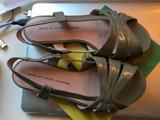 MARC JACOBS SANDALI PELLE GRIGIO VERNICE BALLERINE DÉCOLLETÉ 36 36,5 6,5 MIU ABITO CORS