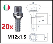 kit 20 bulloni flottanti a