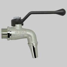 RUBINETTO PER BOTTI IN CEMENTO E VETRORESINA 1/2 Rubinetti Portagomma Sfera