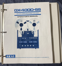 Akai GX-400D-SS Instruction