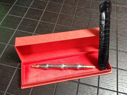 Gucci bamboo penna sfera - bamboo,