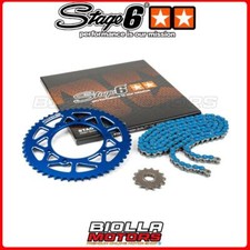 S6-2118833/BL KIT CATENA 13X53 - 420 STAGE6 ALU CNC BLU YAMAHA DTR ENDURO 50CC (