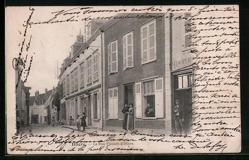 Cpa illiers rue - la,