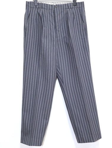 French 40s grey striped - 40s, wool