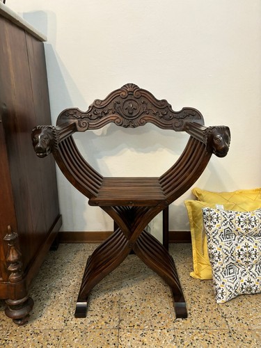 Sedia legno savonarola - sedia,