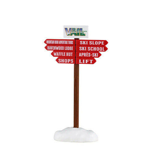 Lemax ski slope - sign, 64645